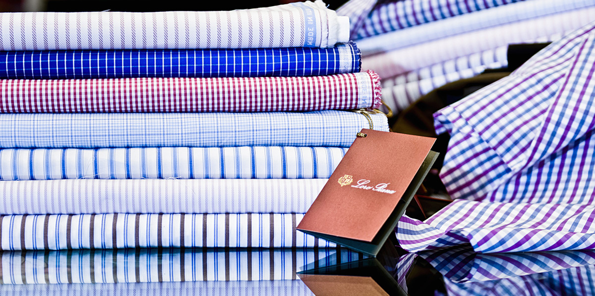 Loro Piana Shirting Fabric for Custom Shirts at Mr. Alex Custom Suits & Shirts Beverly Hills