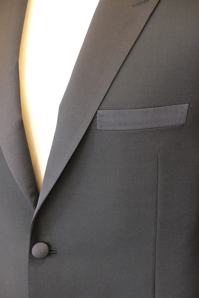 Mohair and Wool Tuxedo Jacket with Satin Silk Lapel and Pocket — bespoke by Mr. Alex Beverly Hills
