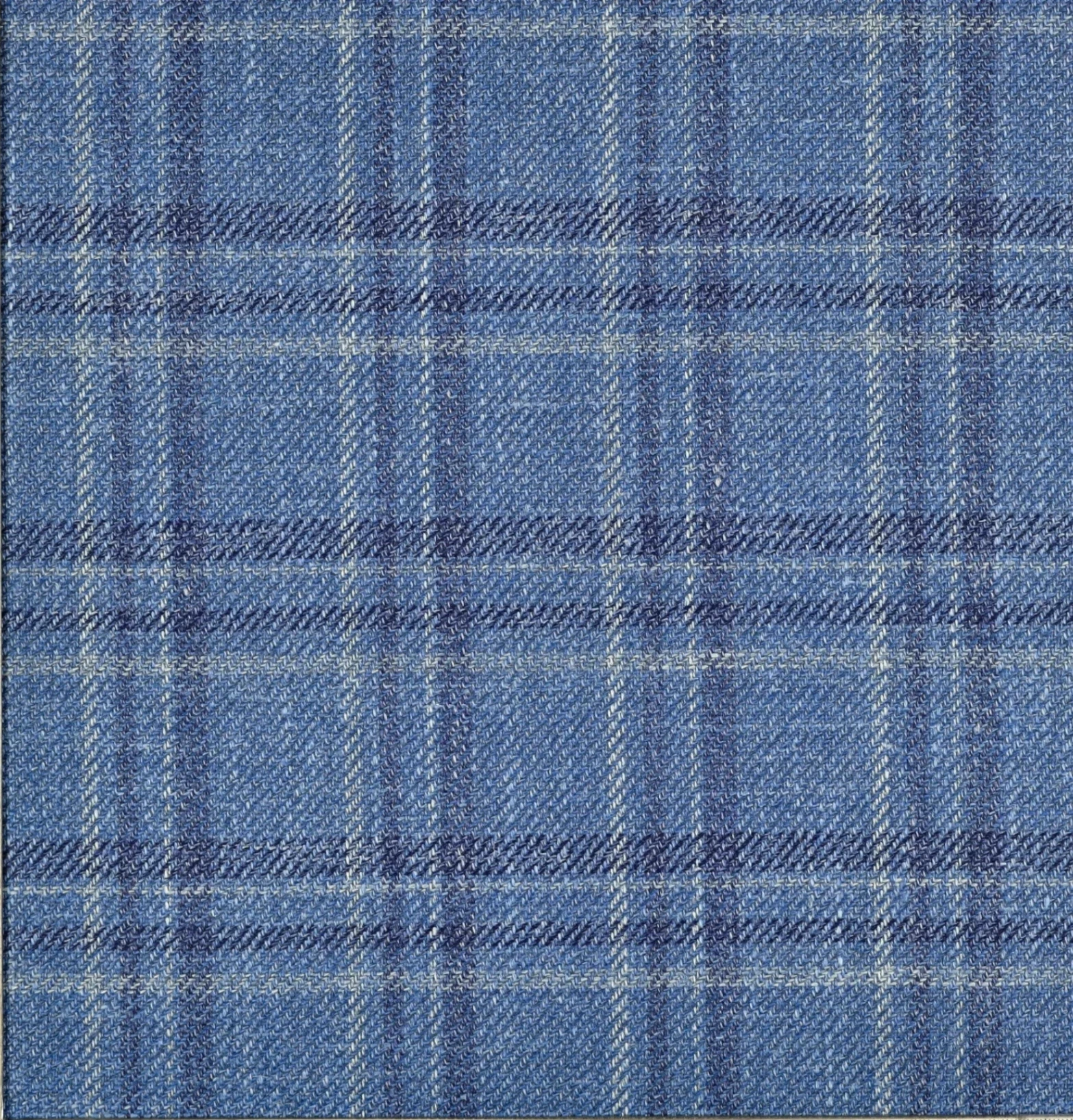 Cornflower blue plaid — Loro Piana Summertime
